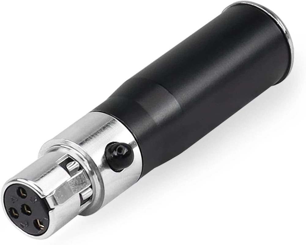 Mini Xlr 3-pin į 4-pin adapteris mikrofonams ir kameroms