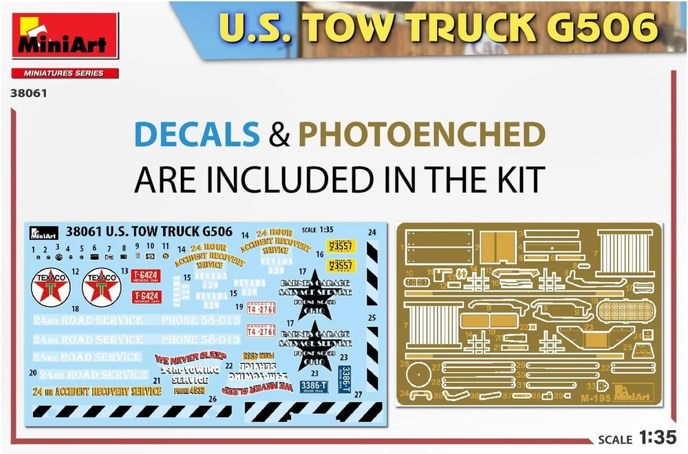 Miniart 38061 1:35 us vilkikas g506 - tiksli kopija, modeliavimas, plastikinis rinkinys, sunkvežimio rinkinys, automobilio rinkinys, rinkinys suaugusiems