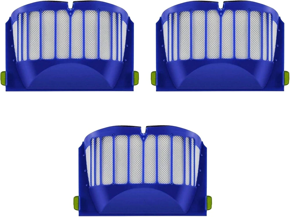 Mirtux 3 filtrų rinkinys, suderinamas su Roomba 600 serija | Atsarginės dalys Roomba 610, 615, 620, 630, 635, 650, 660, 680, 690, 695... (visi modeliai) | Atsarginis filtras, skirtas Roomba