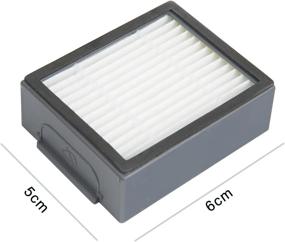 Mirtux 6 vnt. suderinamų Roomba E5 / i7 / e5154 / e5158 filtrų keitimo rinkinys, skirtas E5 / E6 / i7 / Plus, filtro keitimo dalis su 3 filtrais