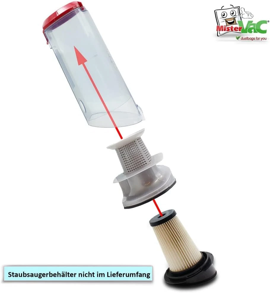 Mistervac rinkinys, suderinamas su Rowenta Rh6543, Rh6545wh Air Force Light Zr005201