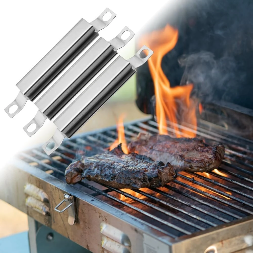 Mizikuu 3 dalių dujinio grilio atsarginės dalys, universalus kryžminis degiklis, reguliuojamas dujinio grilio kryžminis vamzdis, dujinio grilio kryžminis degiklis, bbq liepsnos tiltas, skirtas Centro, Charbroil