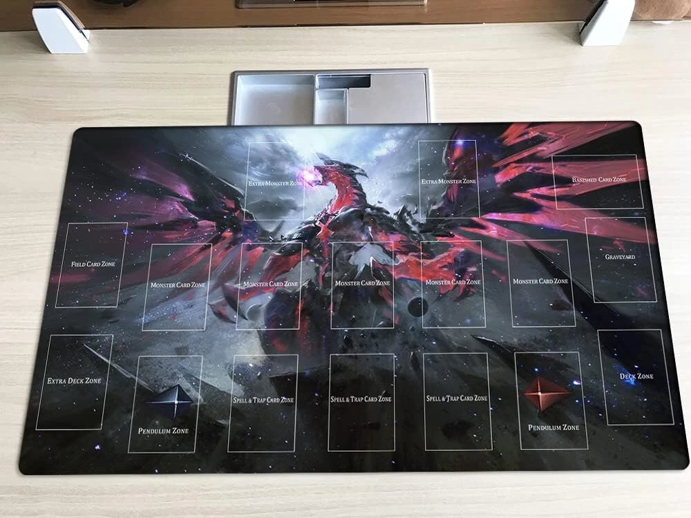 Mlikemat Neo Galaxy Eyes Photon Dragon Ccg Tcg prekybos kortų žaidimo kilimėlis ir krepšys (zd039-889-a)