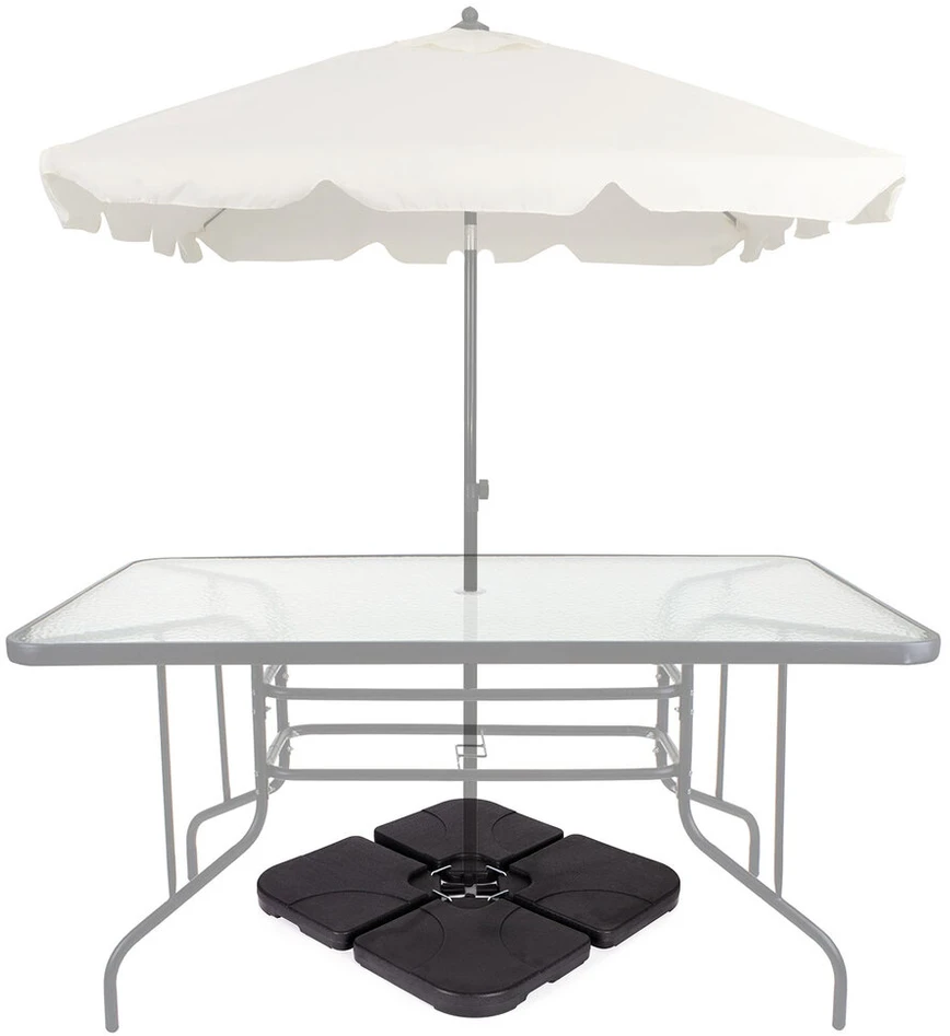 Modern Home Vandeniu užpildomas lauko skėčio stovas „MultiGarden“, 60 kg