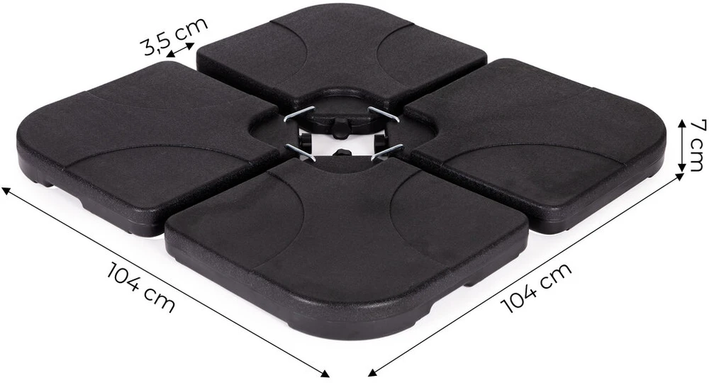 Modern Home Vandeniu užpildomas lauko skėčio stovas „MultiGarden“, 60 kg