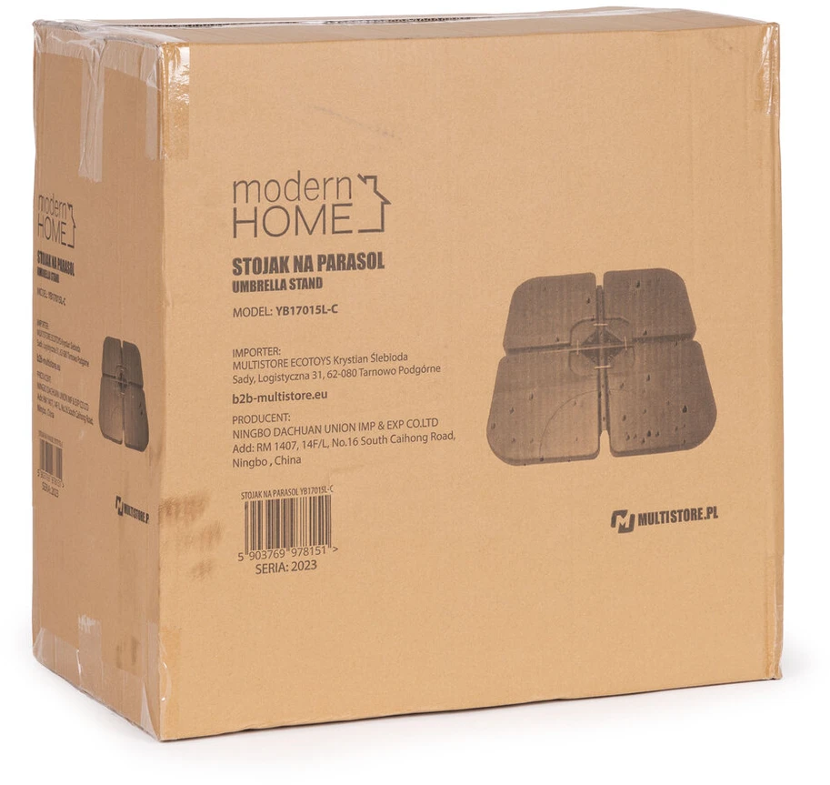 Modern Home Vandeniu užpildomas lauko skėčio stovas „MultiGarden“, 60 kg