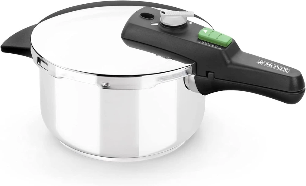 Monix Quick Olla Rápida serijos 4 litrų nerūdijančio plieno greitpuodis, juodas