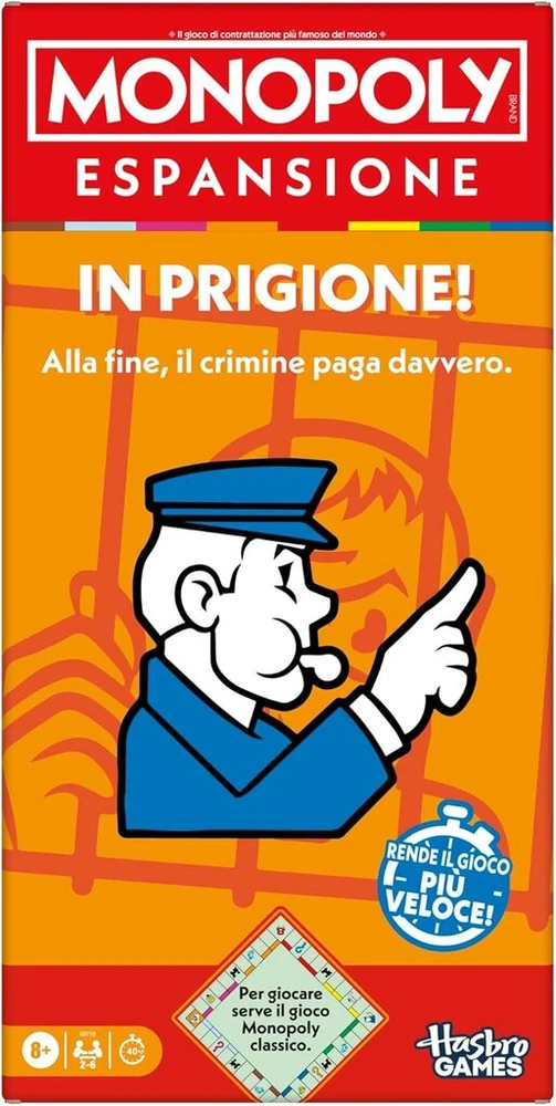 Monopolis, kalėjimo papildymas (klasikinis monopolio žaidimas) – itališka versija