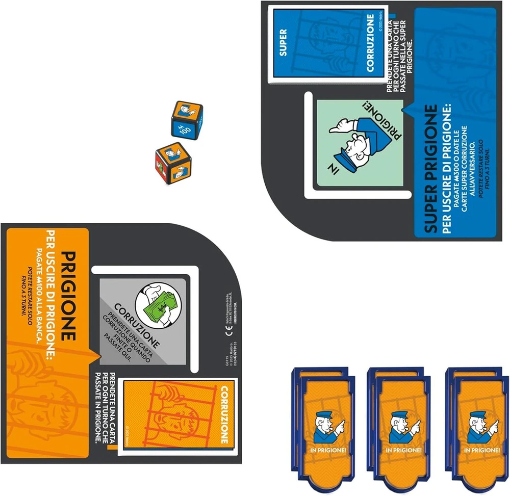 Monopolis, kalėjimo papildymas (klasikinis monopolio žaidimas) – itališka versija