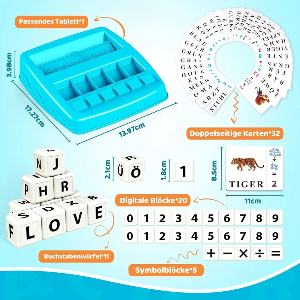 Montessori kortelių žaislas, mokymasis skaityti, Jinxful žaislas vaikams nuo 3 4 5 6 7 8 metų berniukams ir mergaitėms, lavinamieji žaidimai su raidėmis nuo 3-8 metų, įgūdžiai, skaitymas