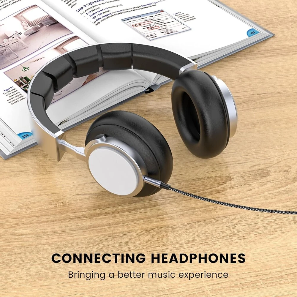Moswag 3.5mm į 2.5mm Stereo Lizdo Kabelis, 2m