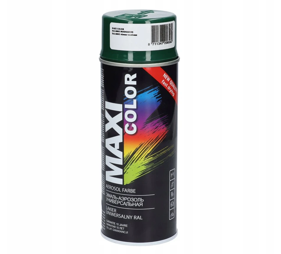 Motip Maxi Color 400 ml purškiamas akrilinis lakas ral 6005 žalias