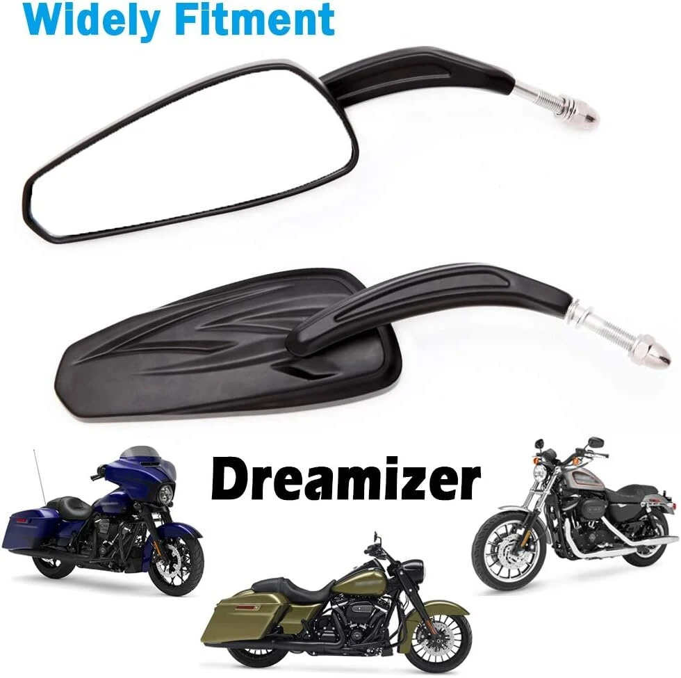 Motociklo galinio vaizdo veidrodėlis, 8 mm motociklo veidrodėlio pakaitalas sportster xl883 1200 dyna softail low rider street glide electra glide road glide
