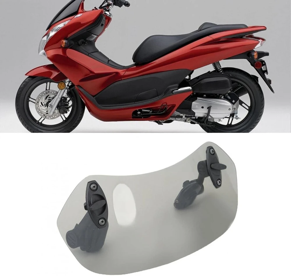 Motociklo priekinis stiklas, vėjo deflektoriaus laikiklis, gelsvai rudas, stilingas, patogus, atsparus oro sąlygoms, universalus, akrilinis motociklas