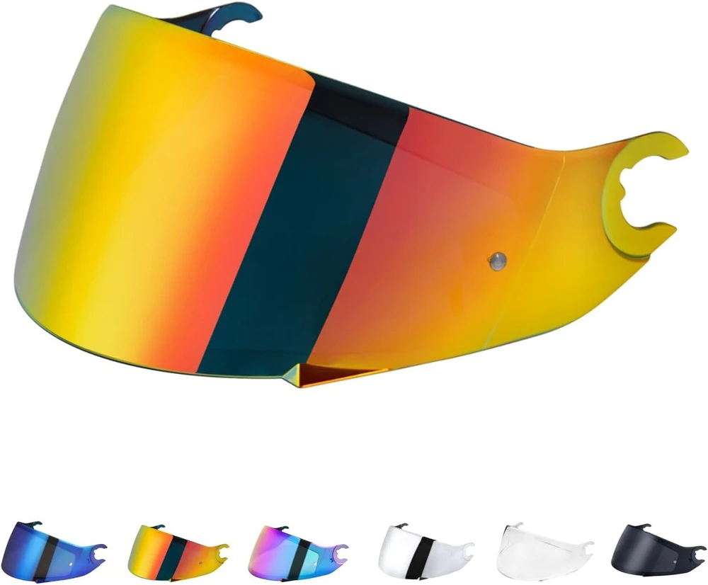 Motociklo šalmo skydelis Shark D-skwal 2 Spartan Carbon (chromo raudonumo)