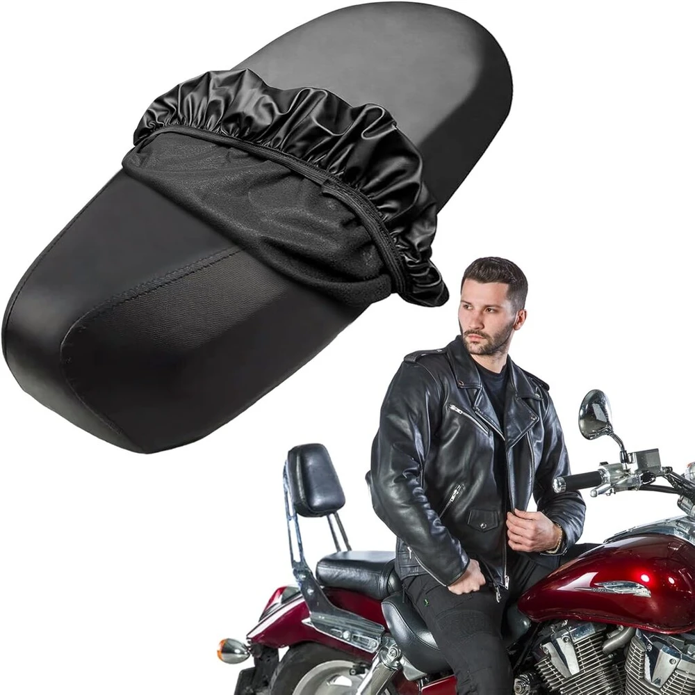 Motociklo sėdynės užvalkalas universalus, 2 vnt., motociklo sėdynės pagalvėlės užvalkalas, neperšlampami motorolerio priedai, motociklo apsauga nuo saulės sėdynės užvalkalas su elastine juosta