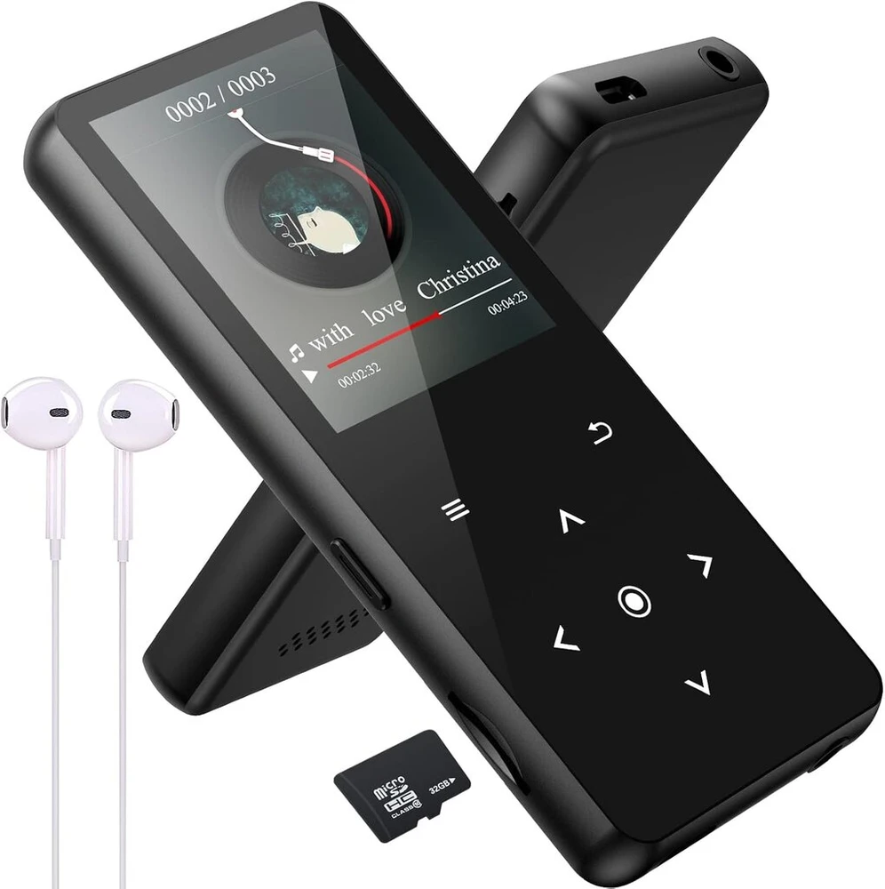 Vaizdo grotuvas Mp3 grotuvas 32gb bluetooth 5.0 lossless muzikos grotuvas hifi nešiojamas garsiakalbis įmontuotas hd garsiakalbis vaizdo įrašų įrašymas fm radijas e-knygos palaikymas iki 128gb