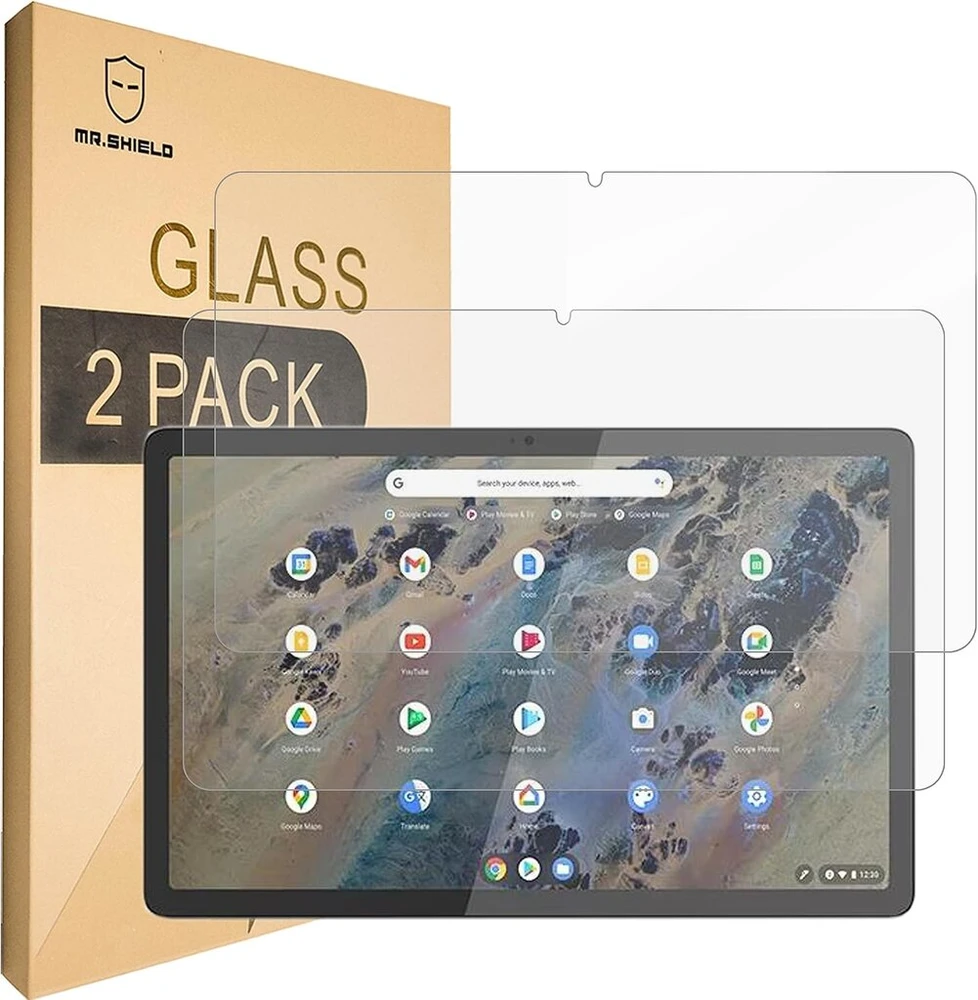 Mr Shield Mr.shield ekrano apsauga, suderinama su Lenovo Ideapad Duet 3 Chromebook 11 colių [2 vnt.] Apsauginė stiklo plėvelė 9h kietumo, Hd skaidri ekrano apsauga