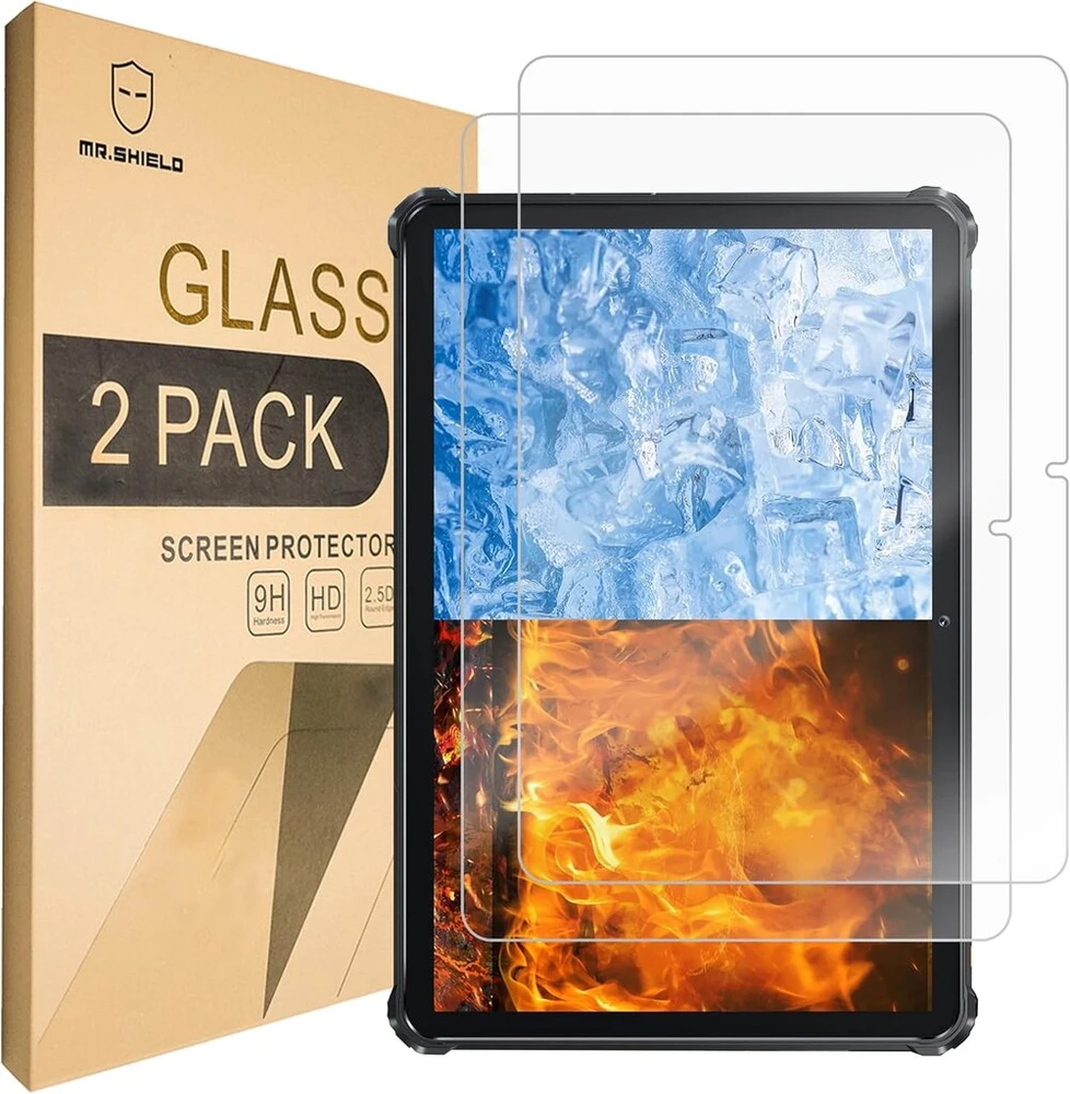 Mr.shield ekrano apsauga, suderinama su Oukitel Rt8 11 colių [2 vnt.] Apsauginė stiklo plėvelė 9h kietumo, Hd skaidri ekrano apsauga