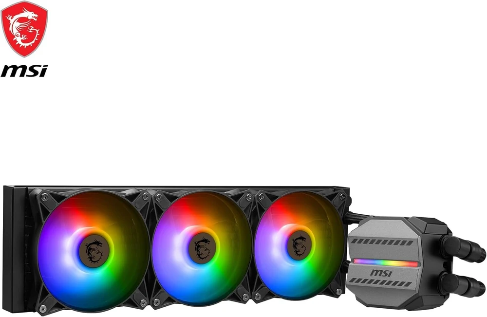 Msi mag coreliquid m360 aio cpu 12 krypčių padalinto srauto vandens aušinimas, garavimo nepraleidžiančios žarnos, palaiko dabartinius lizdus, tokius kaip am5 ir 1700