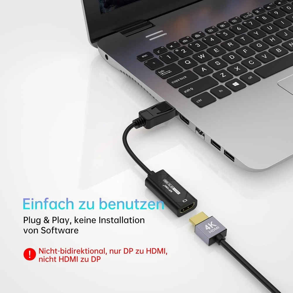Mt-viki Displayport į Hdmi Adapteris 4k 60hz