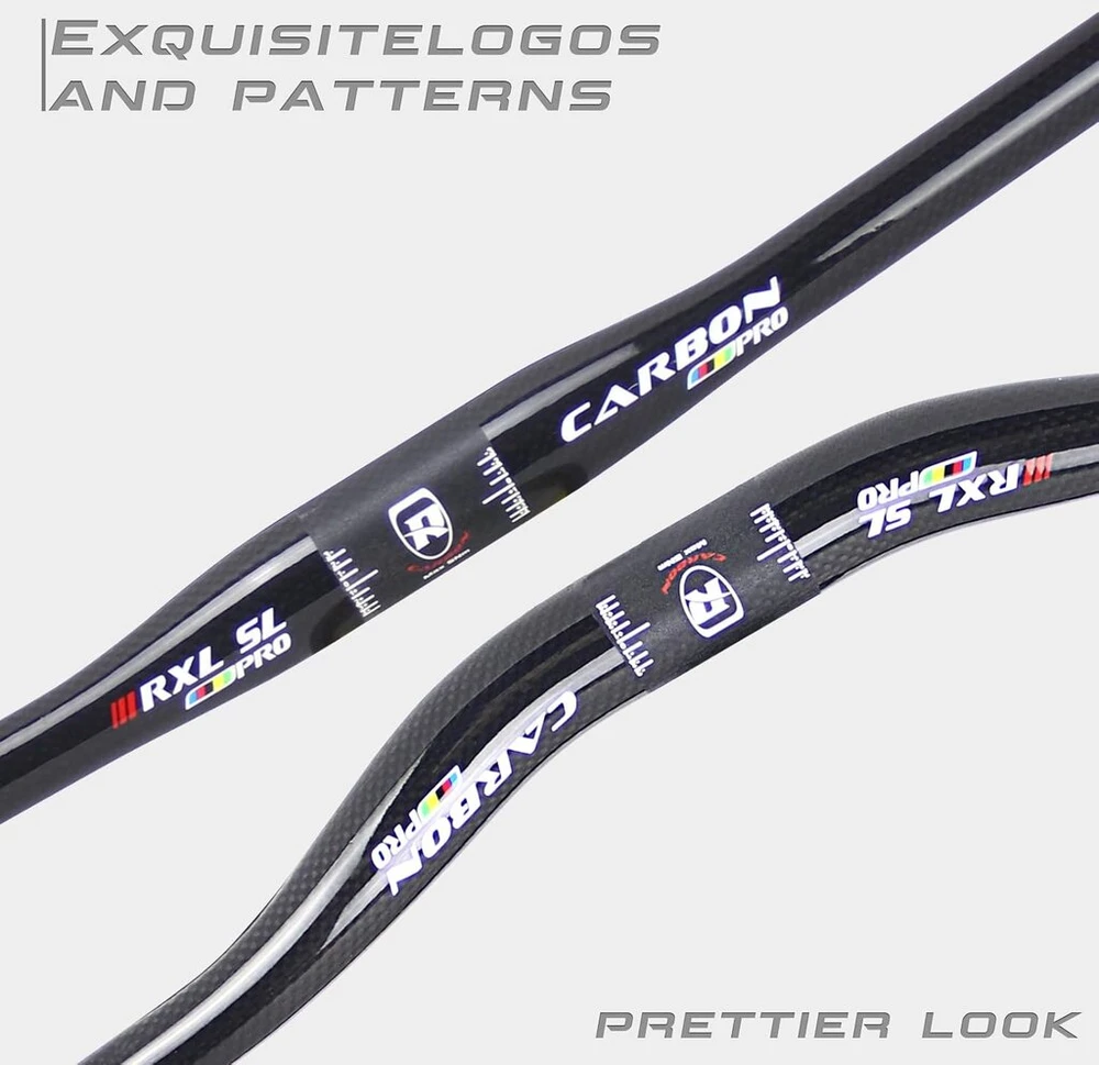Mtb downhill vairas, pakeltas kalnų dviračio vairas anglies mtb rxl sl kalnų dviračio vairas riser 3k glossy 760 mm