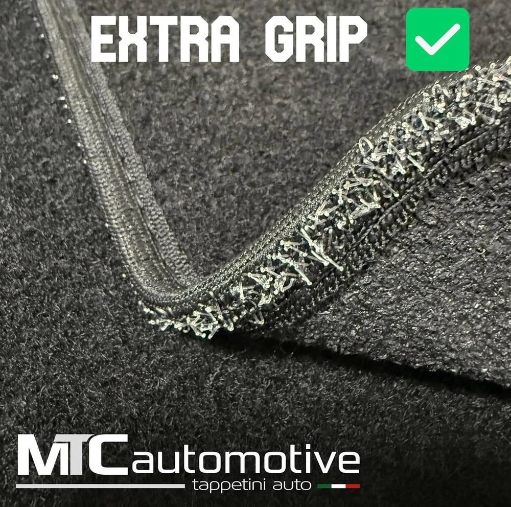 Mtc automotive auris ii nuo 2013 m. - hibridiniai specialiai pritaikyti juodi kiliminiai automobilio kilimėliai su sagomis ir guminiu bamperiu