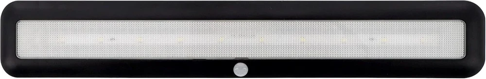 Müller-licht Mobina Sensor 30 led šviestuvas su baterija, orientacinis šviestuvas, naktinė lemputė, 30 cm ilgio, neutrali balta šviesa 4000 K, 2 W, įkraunamas usb, lipnus, juodas