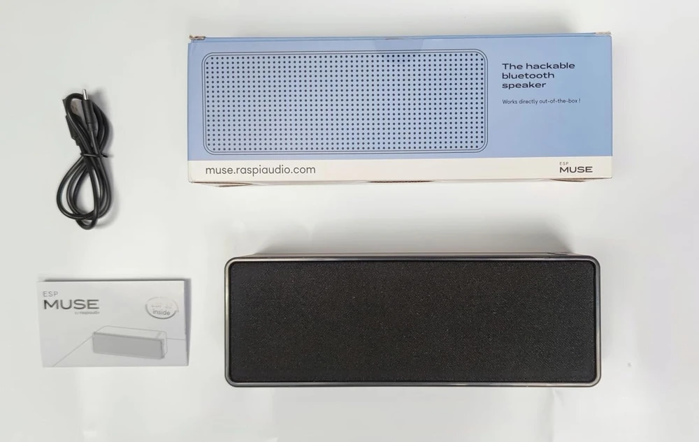 Kompiuterio kolonėlės Muse Luxe V2 2025 įsilaužiamas bluetooth garsiakalbis Esp32 11w Home Assistant Esphome Squeezelite Lyrion Media Server