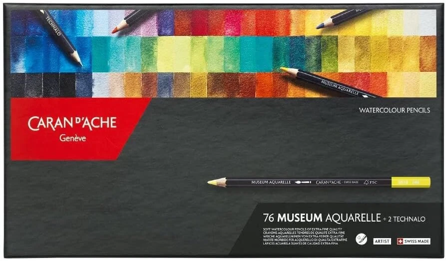 Museum Aquarelle akvarelinių pieštukų rinkinys, 76 vnt.