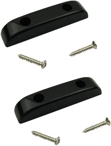 Musiclily plastikinis juodas nykščio atramos traukos strypas pirštų atitraukėjas su 2 tvirtinimo varžtais Jazz Precision Pb Jb elektrinei gitarai bosui, juodas (2 vnt.)