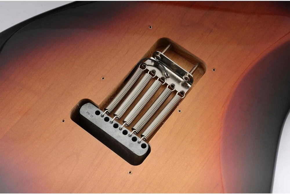 Musiclily Pro Medium plieninės gitaros vintage tremolo įtempimo spyruoklės, skirtos Strat stiliaus elektrinei gitarai, nikeliuotos (5 vnt. rinkinys)