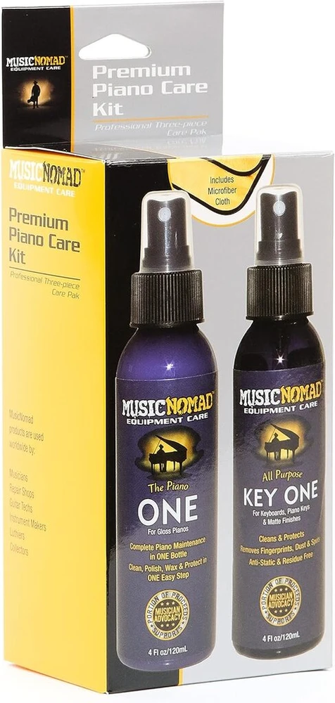 Musicnomad Mn132 pilnas priežiūros rinkinys blizgiems pianinams