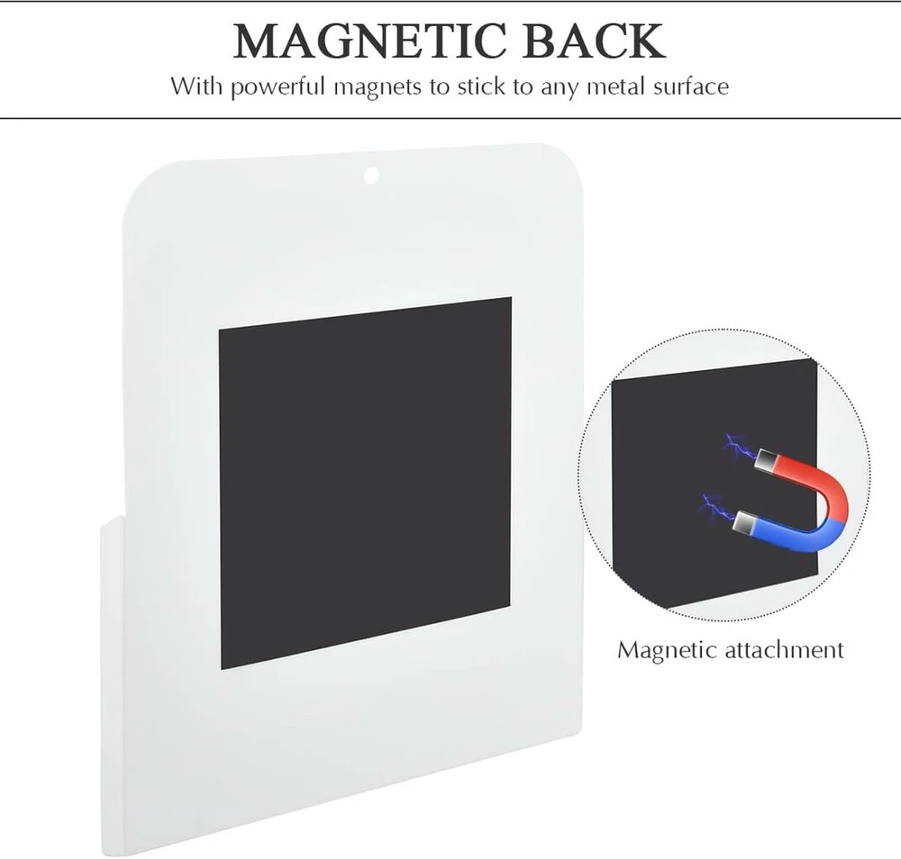 Mvqper 2 magnetinių rašiklių laikiklių rinkinys, magnetinis laikraščio laikiklis, sieninis, dokumentų laikiklis, biuro reikmenys, laikiklis lentai, šaldytuvui, mokyklai, biurui