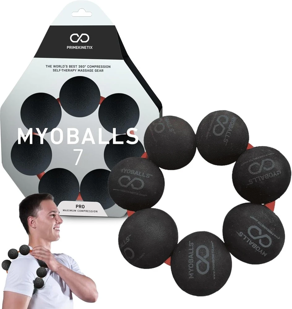 Myoballs Fascia kamuolys Hardness Pro 7 Juodas
