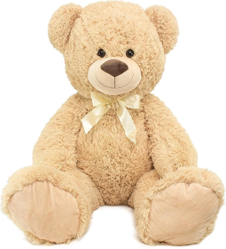 Myteddyworld Brubaker Xxl pliušinis meškinas, 100 cm, minkštas žaislas, smėlio spalvos