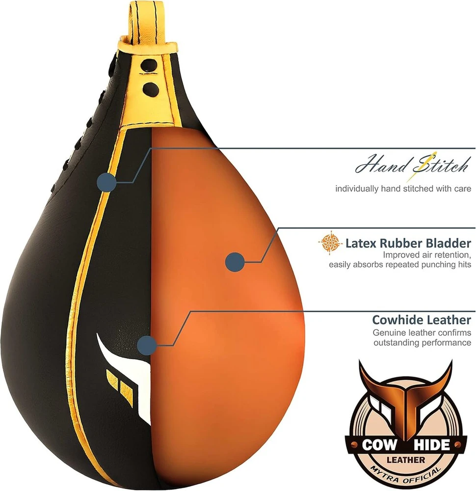 Mytra Fusion Greičio Bokso Kriaušė Odinė Mma Muay Thai Treniruočių