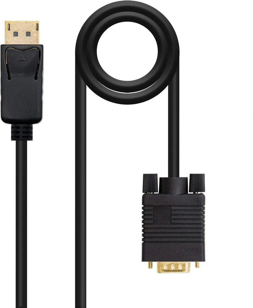 Nanocable 10.15.4403 Displayport į Vga konverterio kabelis, Displayport/m-vga/m, juodas, 3.0 m