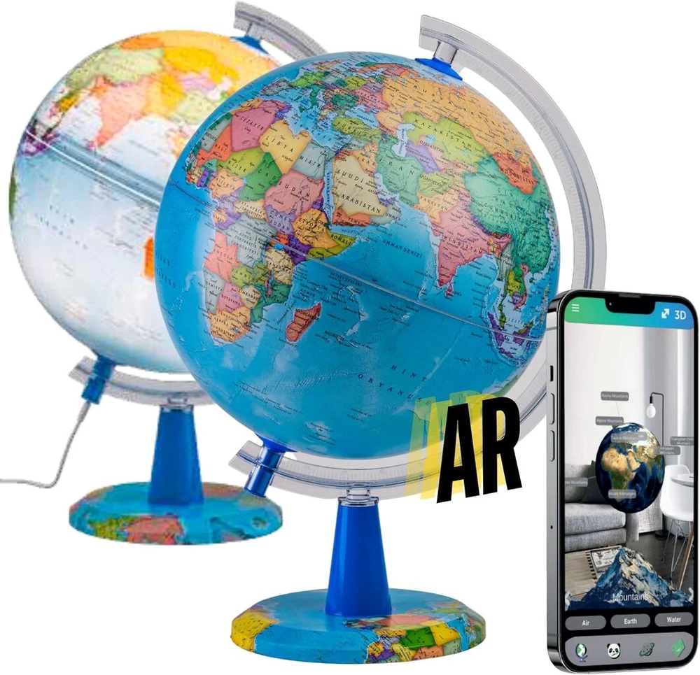 National Geographic Apšviestas Gaublys 20 cm - Interaktyvus su Ar Programėle