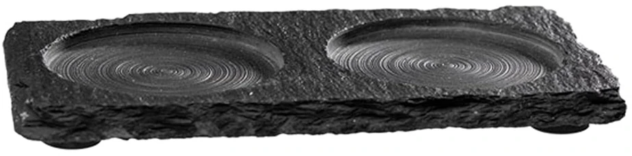Natūralaus skalūno padėklas 15x8 cm, 4-7 mm storio