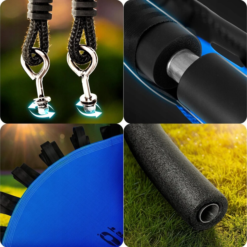 Neo-Sport Didelės sūpynės sodui, tvirtas gandralizdis, pakabinamas krėslas 120 cm xxl