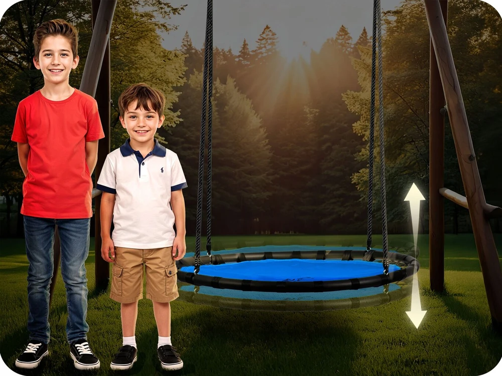 Neo-Sport Didelės sūpynės sodui, tvirtas gandralizdis, pakabinamas krėslas 120 cm xxl