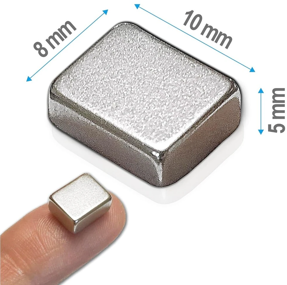 Neodimio magnetai 13x6x4 mm, 50 vnt. - stiprūs, universalūs