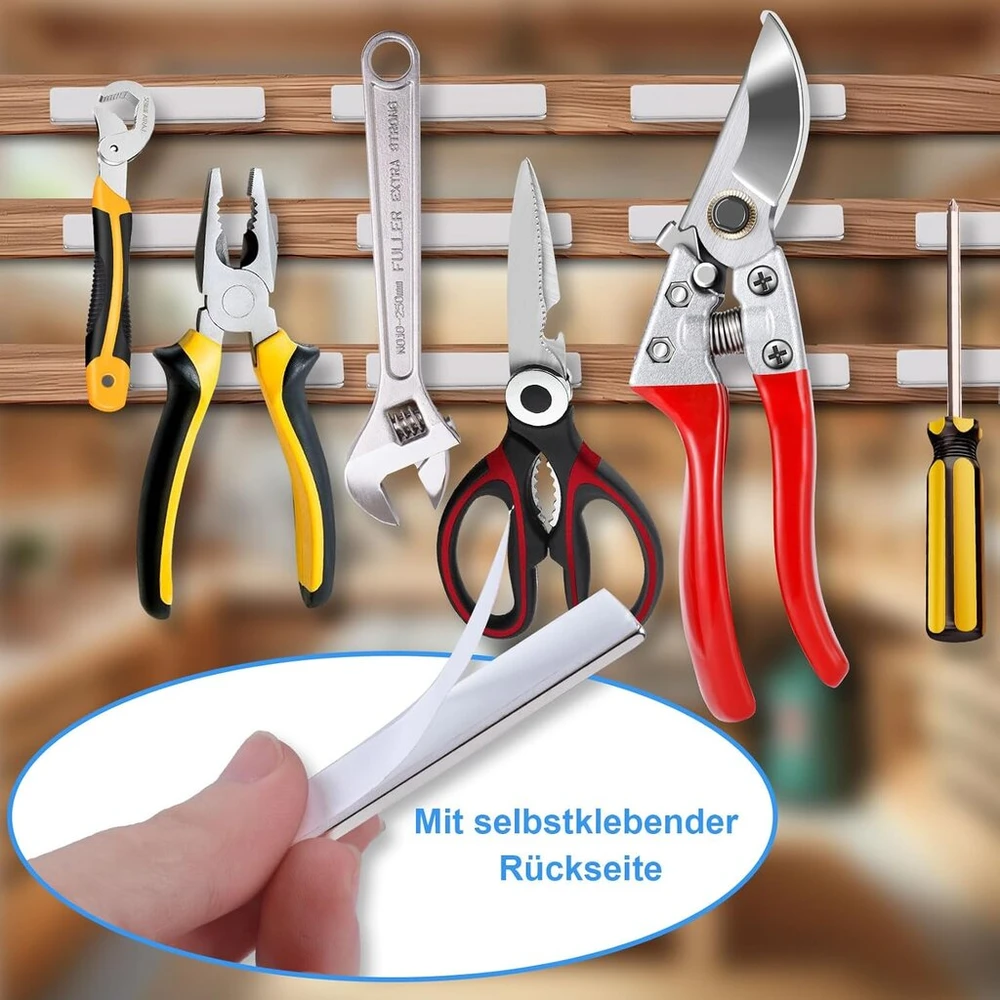 Neodimio magnetai stačiakampiai 30x10x3 mm, 10 vnt.
