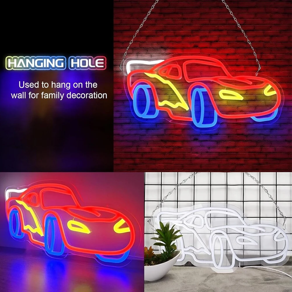 Neoninis šviesos ženklas, neoninis ženklas Usb neoninis ženklas Automobilinis neoninis šviesos ženklas Neoniniai ženklai Neoninė lempa miegamajam, žaidimų kambariui, vakarėliui, barui, vaikų kambariui, miegamajam, berniukams