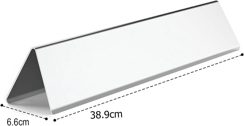 Nerūdijančio plieno flavorizer barai 7636, skirti weber spirit i & ii e/s-310 320 330 serijoms, 38,8 cm degiklio dangtelio aromato bėgeliai, skirti weber spirit 300 serijai, šilumos skydo atsarginės dalys