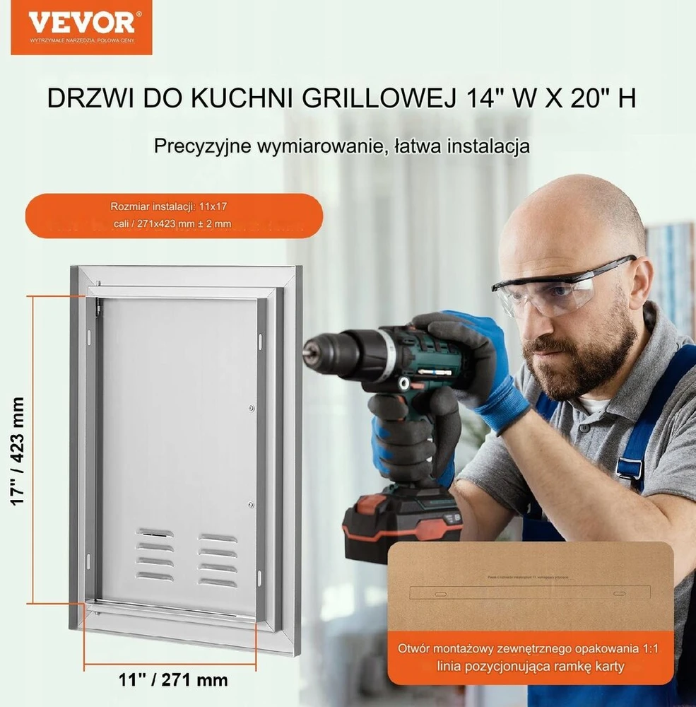 Nerūdijančio plieno grilio durelės