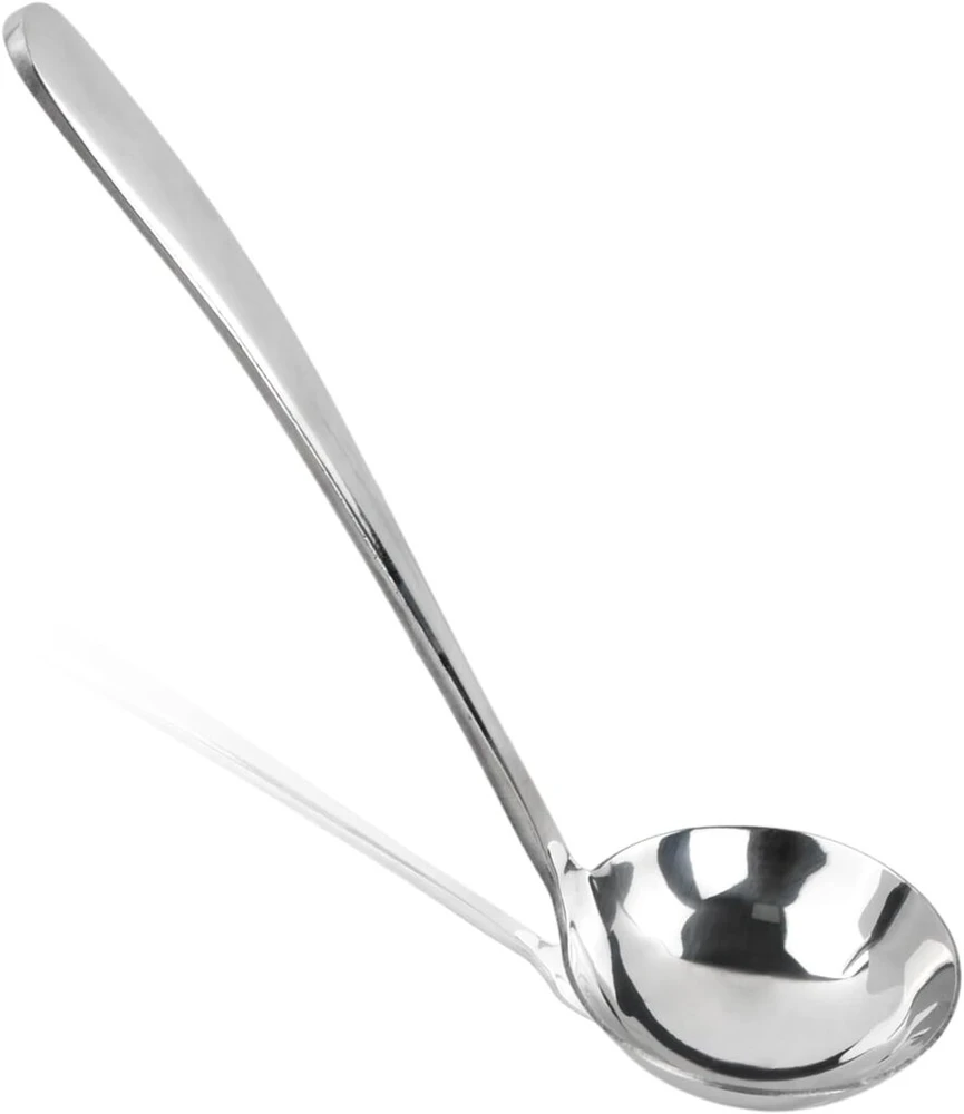 Nerūdijančio plieno kaušelis sriubai, 21.5 cm