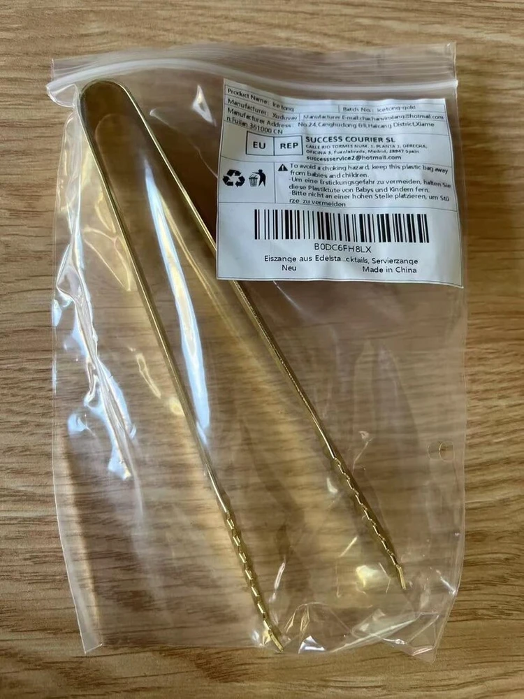 Nerūdijančio plieno ledo kibiro žnyplės 18 cm, skirtos negražiam cukraus kubeliui, kavos barui su dantytomis žnyplių galvutėmis ledams, kokteilių patiekimo žnyplės