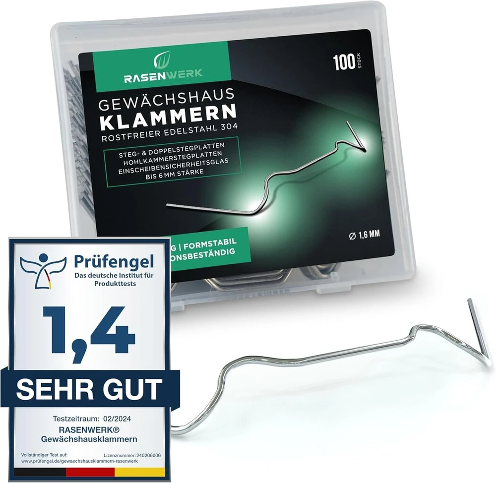 Nerūdijančio plieno šiltnamio profiliai (100 vnt.) - 95x40 mm